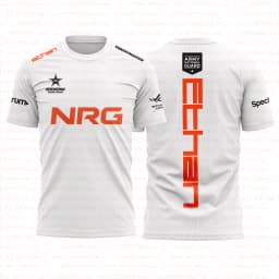 NRG Team 2026 White New Uniform T-shirt Fashion Esports Game Club Valorant Ethan Tops Men Streetwear Short Sleeved Crew Neck Tee