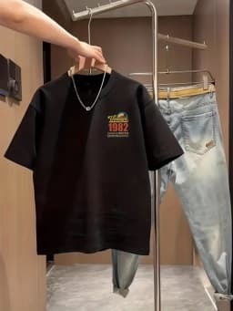 Men's Summer Vintage T-Shirt "Vintage 1982 Limited Edition" Retro Sunset Print 100% Cotton Top for Casual Streetwear
