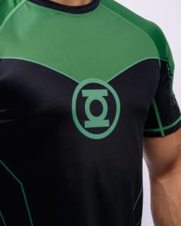 Summer New DC Comics Special Edition Green Lantern Printed Quick-Dry Sports Training Wear Men's Loose Breathable Sports T-shirt