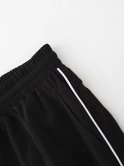 American Side Stripe Letter Embroidered Wide Leg Casual Pants Men's Summer Loose Draped Sports Trousers