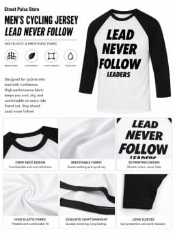 Leaders 3D Printed Unisex Casual T-shirt Harajuku Street Round Neck Long Sleeve Men's Tee