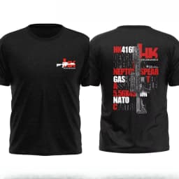 Unisex Tactical Rifle Blueprint Print T-Shirt Black Cotton Short Sleeve No Compromise Military Firearm Enthusiast Streetwear Tee