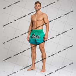 New Fairtex Muay Thai Shorts - BS1953 Quantum Men's Oversized Breathable Speed Drying Gym Octagonal Cage Training Shorts