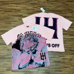 Europe America Streetwear Life Hustlers T-Shirt High Quality Hip Hop Bulldog Pattern Rhinestone Short Sleeve Men Women