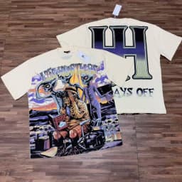 Europe America Streetwear Life Hustlers T-Shirt High Quality Hip Hop Bulldog Pattern Rhinestone Short Sleeve Men Women
