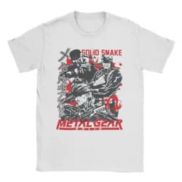 Men Women MGS1 Solid Snake Game T Shirt Metal Gear Cotton Tops Funny Short Sleeve O Neck Tees Classic T-Shirts