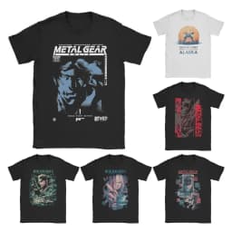 Men Women MGS1 Solid Snake Game T Shirt Metal Gear Cotton Tops Funny Short Sleeve O Neck Tees Classic T-Shirts