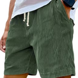 Summer Men Corduroy Sweatpants Casual Shorts Men's Beach Shorts Basketball Short Trousers Solid Color Label Sportswear Men