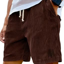 Summer Men Corduroy Sweatpants Casual Shorts Men's Beach Shorts Basketball Short Trousers Solid Color Label Sportswear Men