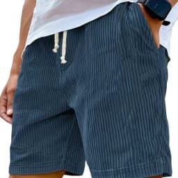Summer Men Corduroy Sweatpants Casual Shorts Men's Beach Shorts Basketball Short Trousers Solid Color Label Sportswear Men