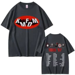 Rock Band Kmfdm Tour 97 Graphic Print T-shirt Summer Men Women Vintage Gothic Punk Streetwear Male Casual Pure Cotton T Shirts