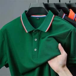 Men's Casual Solid Color Short Sleeve Polo Shirt Summer Fashionable Comfortable Versatile Top for Men