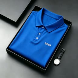 High End Men Printed Collar Polo T Shirts Summer Comfort Breathable Short Sleeve Tops Trendy Daily Casual Fashion