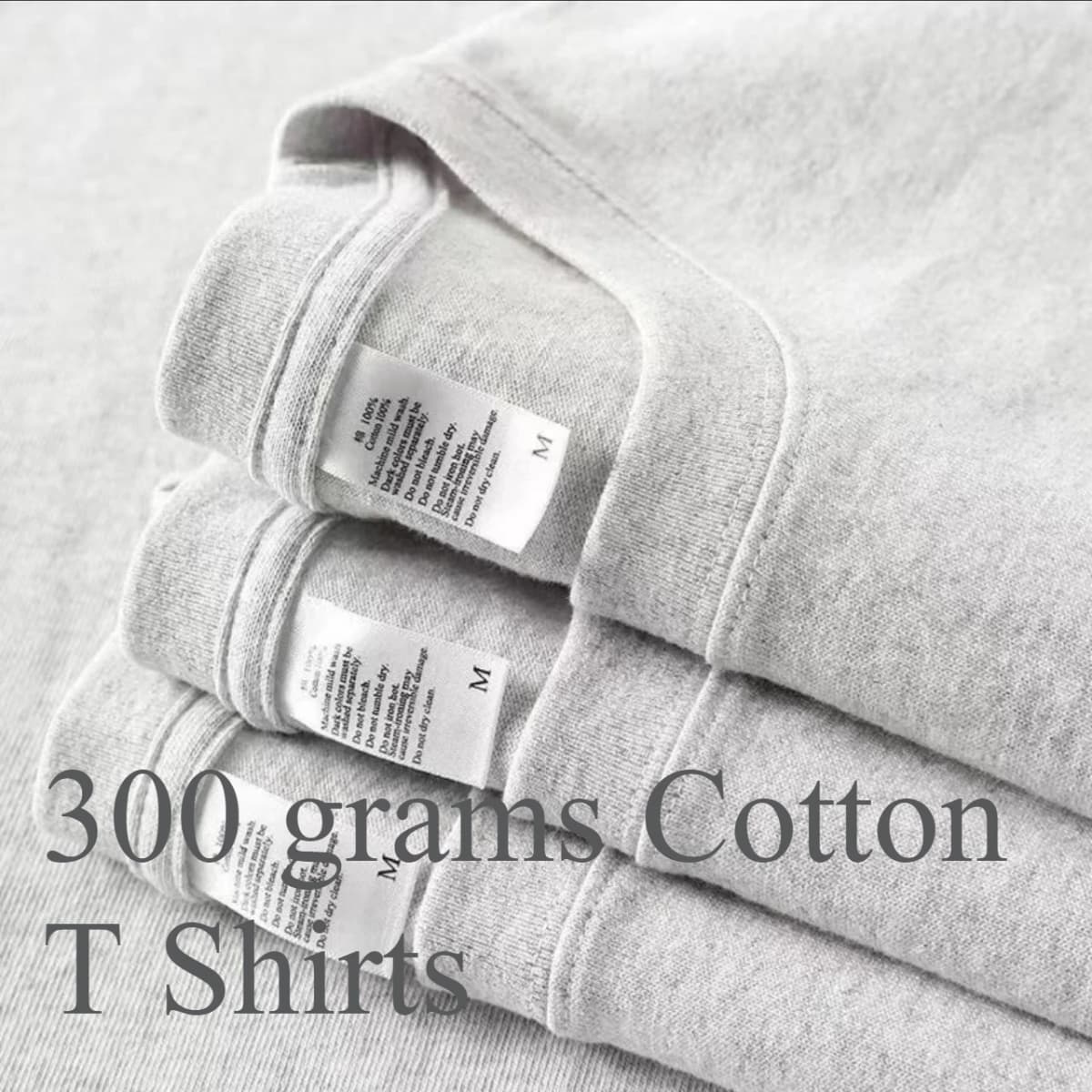 Summer 100% Cotton Men Women T Shirt 300 grams Heavyweight Round Neck Casual Shirt for Men Women Basic Tee