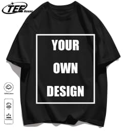 Men's Personalized T-shirt 100%Cotton Tee Custom Shirt Make Your Design Logo Text Men Women Design Your Gift Couple Tshirt