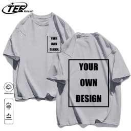 Men's Personalized T-shirt 100%Cotton Tee Custom Shirt Make Your Design Logo Text Men Women Design Your Gift Couple Tshirt