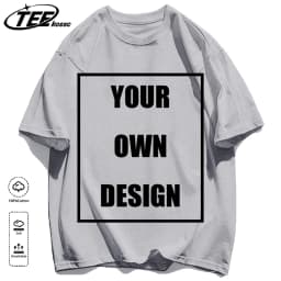 Men's Personalized T-shirt 100%Cotton Tee Custom Shirt Make Your Design Logo Text Men Women Design Your Gift Couple Tshirt