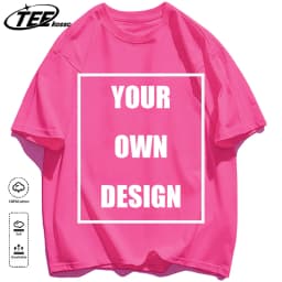 Men's Personalized T-shirt 100%Cotton Tee Custom Shirt Make Your Design Logo Text Men Women Design Your Gift Couple Tshirt