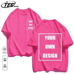 Men's Personalized T-shirt 100%Cotton Tee Custom Shirt Make Your Design Logo Text Men Women Design Your Gift Couple Tshirt
