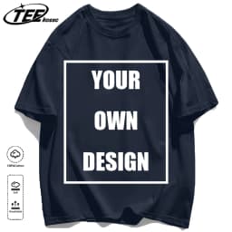 Men's Personalized T-shirt 100%Cotton Tee Custom Shirt Make Your Design Logo Text Men Women Design Your Gift Couple Tshirt