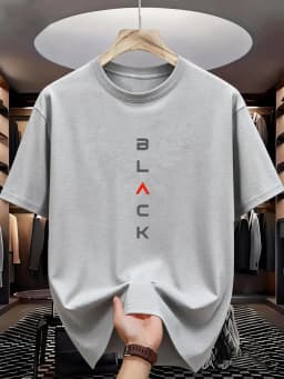 Men's Fashion Printed T-Shirt Men's Fashion Printed T-Shirt Round Neck T-Shirt Loose Top
