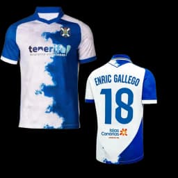 26-27 Tenerife Football Jersey Shirt, Enric Gallego #18 Jersey Tshirt, Men Summer Training Breathable Quick Drying Sweatshirt