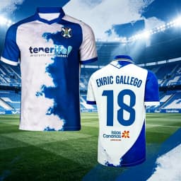 26-27 Tenerife Football Jersey Shirt, Enric Gallego #18 Jersey Tshirt, Men Summer Training Breathable Quick Drying Sweatshirt