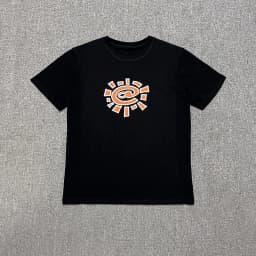 2026 Men Sun Roll Classic Basic Short Sleeve Beauty Trend High Street Summer Loose Cotton Couple T-shirt