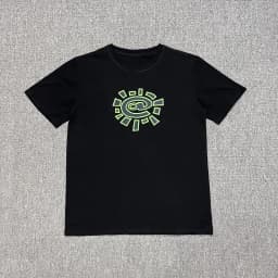 2026 Men Sun Roll Classic Basic Short Sleeve Beauty Trend High Street Summer Loose Cotton Couple T-shirt
