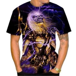 2026 New Rock Heavy Metal Band T-shirt Hip-hop Street Style Short Sleeve Breathable Living Dead Band T Shirt for Men Women Tops