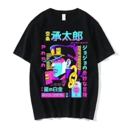 Anime Jojo 7 Steel Ball Run Charlie Kirk & Gyro Zeppeli Graphic Cotton Unisex Shirt 2026 Summer New Y2k Short Sleeve T Shirt