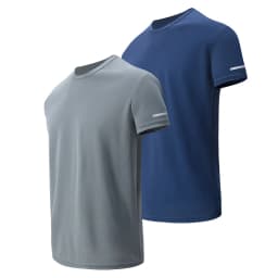 1/4 Pcs Summer Men's Leisure Sports Multicolor Quick-drying Short-sleeved Teens Loose Solid Color Running Fitness Playing T-shir