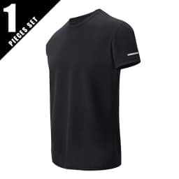 1/4 Pcs Summer Men's Leisure Sports Multicolor Quick-drying Short-sleeved Teens Loose Solid Color Running Fitness Playing T-shir