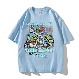 Calm Down Ladies Your Alpha Is Here Berdly Deltarune Accessories Unisex T Shirt High Quality Cotton Tee Print T-shirt Clothes