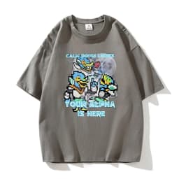 Calm Down Ladies Your Alpha Is Here Berdly Deltarune Accessories Unisex T Shirt High Quality Cotton Tee Print T-shirt Clothes