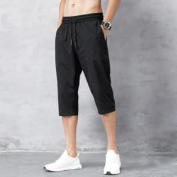 Summer Cropped Trousers for Men, Ice-Feel Breathable Stretch Trousers, Casual Versatile Shorts
