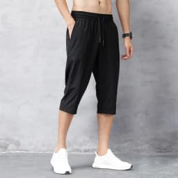 Summer Cropped Trousers for Men, Ice-Feel Breathable Stretch Trousers, Casual Versatile Shorts