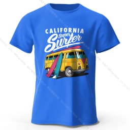 Surfer Sunrise Silhouette Printed Unisex Men Women T-Shirt Tees Tops 100% Cotton Ocean Wave Graphic Morning Ritual