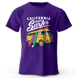 Surfer Sunrise Silhouette Printed Unisex Men Women T-Shirt Tees Tops 100% Cotton Ocean Wave Graphic Morning Ritual