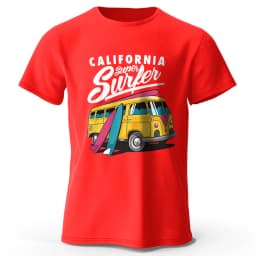Surfer Sunrise Silhouette Printed Unisex Men Women T-Shirt Tees Tops 100% Cotton Ocean Wave Graphic Morning Ritual