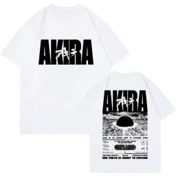 Japanese Men's and Women's Science Fiction Graphic T-shirt Large Retro T-shirt Anime Movie Akitaro Kaneda Men's T-shirt Top