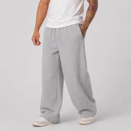 Men's Large Size Oversized Wide-Leg Sweatpants - Loose-Fit Trousers with Elastic Waist Breathable Winter Pants