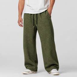 Men's Large Size Oversized Wide-Leg Sweatpants - Loose-Fit Trousers with Elastic Waist Breathable Winter Pants