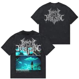 Anime Animation Metal Band Bring Me The Horizon T-Shirt Cotton Graphic Tee Men Women Summer Streetwear