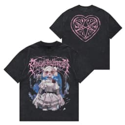 Anime Animation Metal Band Bring Me The Horizon T-Shirt Cotton Graphic Tee Men Women Summer Streetwear