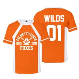 Cosplay The Foxhole Court Palmetto State Foxes Lacrosse Jersey WILDS MINYARD JOSTEN Short Sleeve T Shirt for Men Boy Oversized