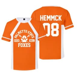 Cosplay The Foxhole Court Palmetto State Foxes Lacrosse Jersey WILDS MINYARD JOSTEN Short Sleeve T Shirt for Men Boy Oversized
