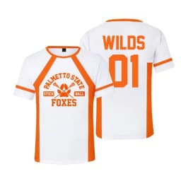 Cosplay The Foxhole Court Palmetto State Foxes Lacrosse Jersey WILDS MINYARD JOSTEN Short Sleeve T Shirt for Men Boy Oversized