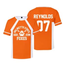 Cosplay The Foxhole Court Palmetto State Foxes Lacrosse Jersey WILDS MINYARD JOSTEN Short Sleeve T Shirt for Men Boy Oversized