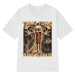 Tung Sahur Graphic Printed T-Shirt Men Summer Casual Loose Fashion Funny Round Neck Short Sleeve Tops Clothing T-shirt Unisex